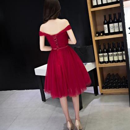 Homecoming Dress,burgundy Prom Dress,prom Dress..