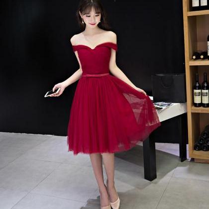Homecoming Dress,burgundy Prom Dress,prom Dress..