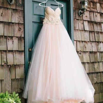 Pink Wedding Dress 2017,sweetheart Wedding..