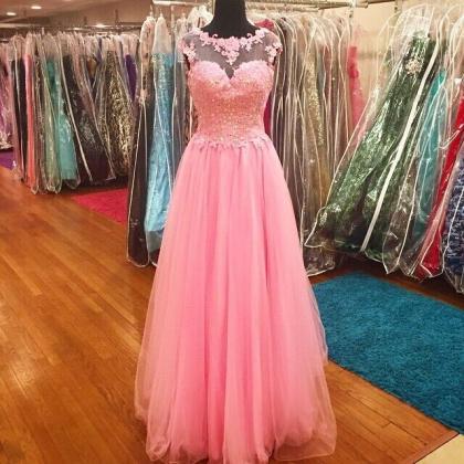 Pink Prom Dress,prom Dress ,prom Dress Long,prom..