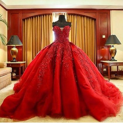 Gorgeous Red Wedding Dresses