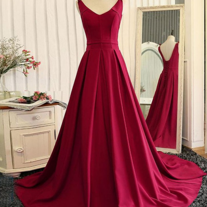 Burgundy Prom Dress, Prom Dress Long, Spandex Prom..