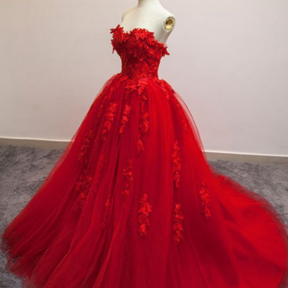 Princess Burgundy Strapless Prom Gown Elegant..
