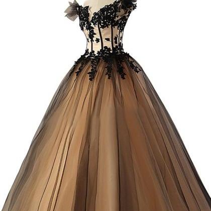 Custom Ball Gown Prom Dress, Long Prom..