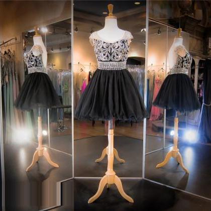 Black Prom Dress,short Prom Dress,sparkle Prom..