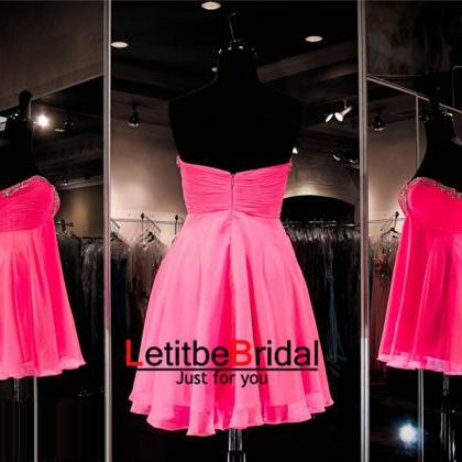 Pink Prom Dress,short Prom Dress,simple Prom..