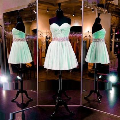 Mint Green Prom Dress,short Prom Dress,junior Prom..
