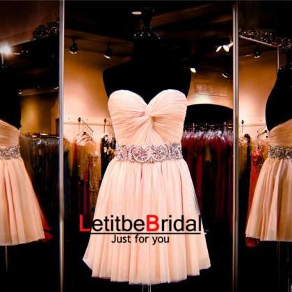 Pink Prom Dress,short Prom Dress,junior Prom..