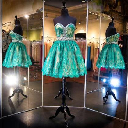 Green Prom Dress,short Prom Dress,junior Prom..