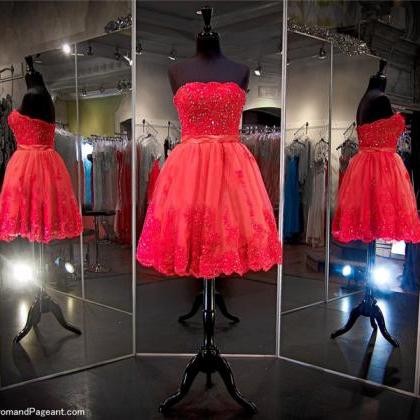 Red Prom Dress,short Prom Dress,junior Prom Dress,..