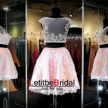 2 Piece Prom Dress,short Prom Dress,junior Prom..
