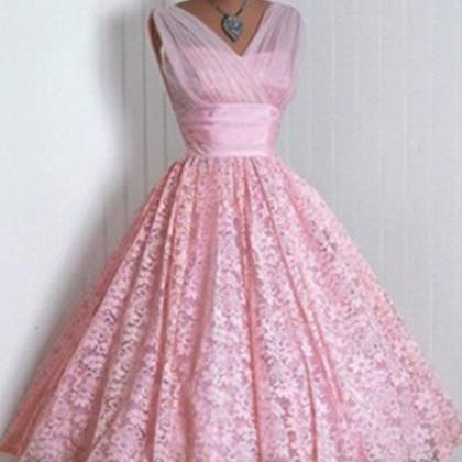 Homecoming Dress, Pink Homecoming Dress, Knee..