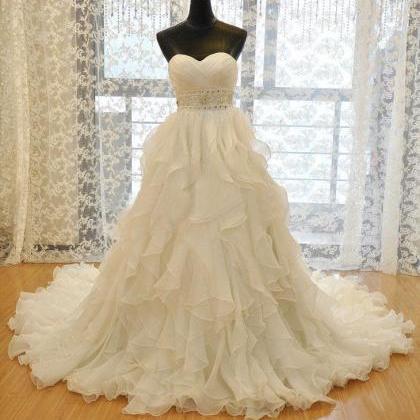 Ivory Wedding Dress, Wedding Dress Sweetheart,..