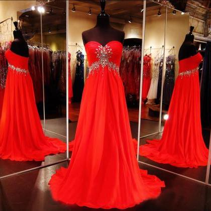 Red Prom Dress,junior Senior Prom Dress, Prom..