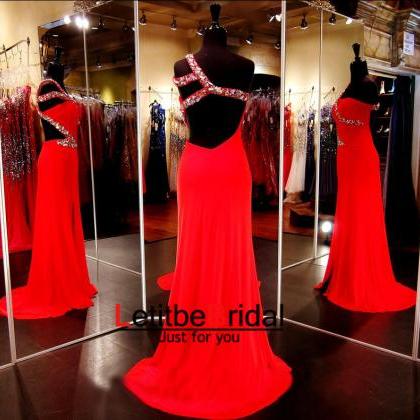 Red Prom Dress,senior Prom Dress, Prom Gown,sexy..
