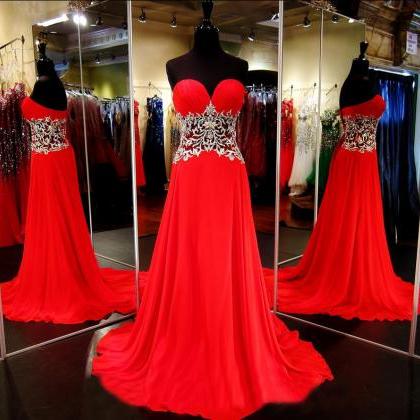 Red Prom Dress,formal Dress,senior Prom Dress,..