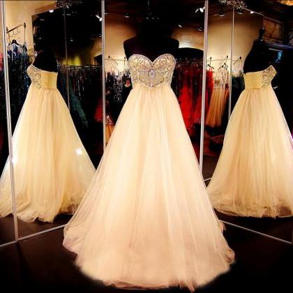 Champagne Prom Dress,formal Dress,prom Dress..