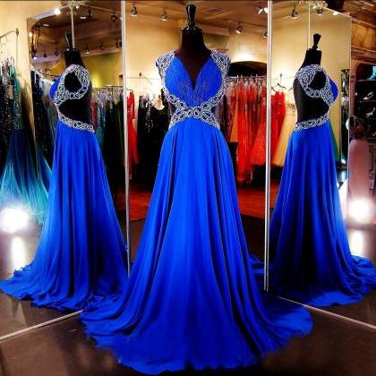 Royal Blue Prom Dress,formal Dress,prom Dress..