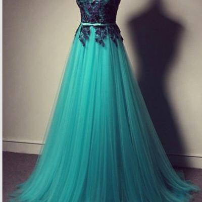 Turquoise Prom Dress with Black Lace, Tulle Prom Dress,Long Prom Dress,Cheap Prom Dress,Prom Gown,Turquoise Evening Dress, Tulle Evening Dress, Long Evening Dress, Cheap Prom Dress,Formal Dress, Homecoming Dresses, Graduation Dress, Party Dress