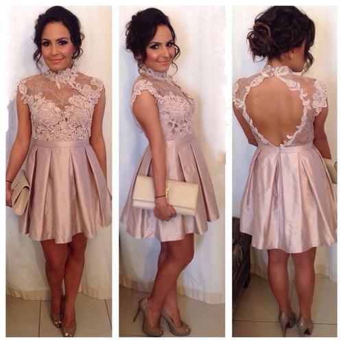 baby pink grad dress