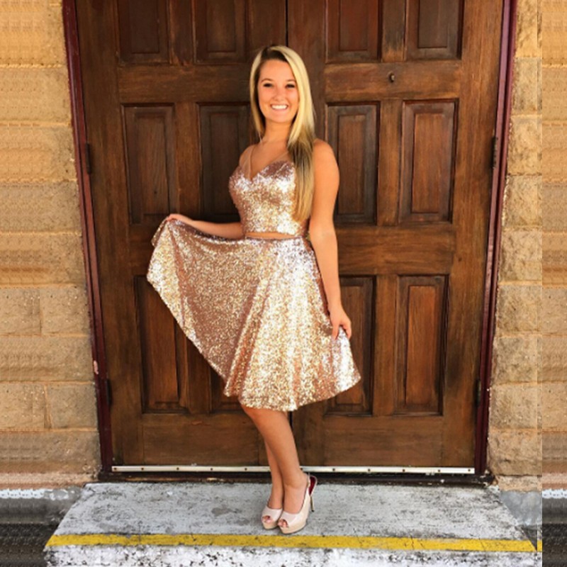 Gold Cocktail Dresses Evening