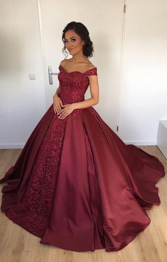 wine colored quinceanera dresses