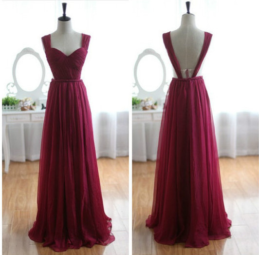 A Line Wine Red Open Back Sexy Prom Dresses Gowns 2016,formal Evening Dresses,homecoming Graduation Cocktail Party Dresses, Custom Plus Size