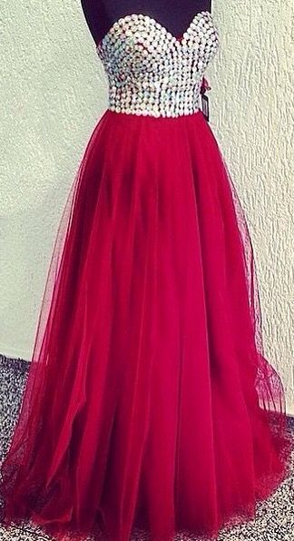 Custom Cheap Ball Gown Sweetheart Sparky Crystals Tulle Long Burgundy Wine Red Prom Dresses 2016, Formal Evening Dresses Gowns, Homecoming Graduation Cocktail Party Dresses, Holiday Dresses, Plus size