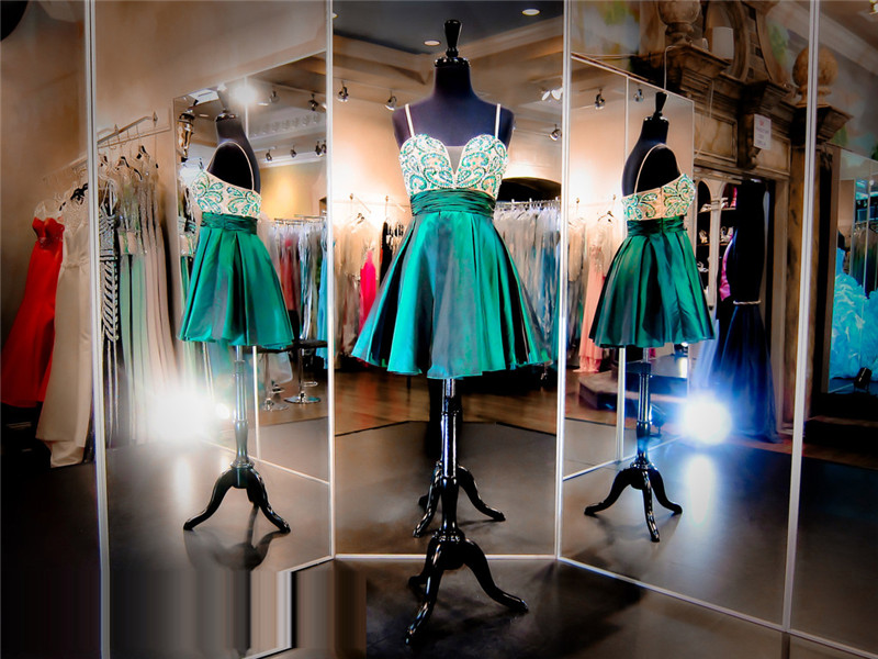 Green Prom Dress,prom Dress With Spaghetti Straps,short Prom Dress, Prom Dress,prom Dress 2016,8th Grade Prom Dress,green Evening Dress, Short