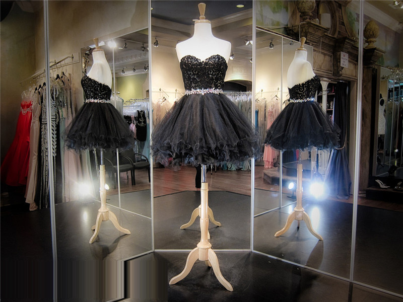 Black Prom Dress,short Prom Dress,lace Prom Dress, Prom Dress,prom Dress 2016, Little Black Dress, Lace Homecoming Dress, 8th Grade Prom