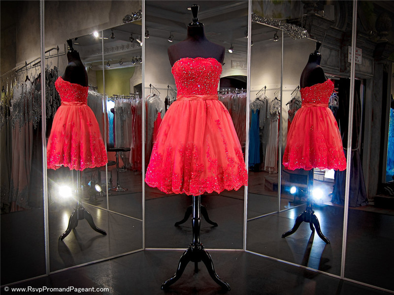 Red Prom Dress,short Prom Dress,junior Prom Dress, Prom Dress,tulle Prom Dress, Sexy Prom Dress, Red Homecoming Dress, 8th Grade Prom