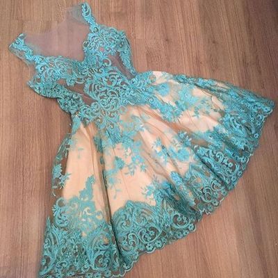 Blue Homecoming Dress, Short Prom Dress, Elegant 2016 Homecoming Gowns, Vintage Short Prom Dress,homecoming Dress, 2016 Handmade Lavendar Lace