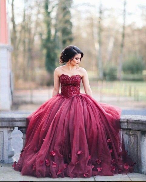Prom Dresses,Prom Gown Burgundy,Sweet 