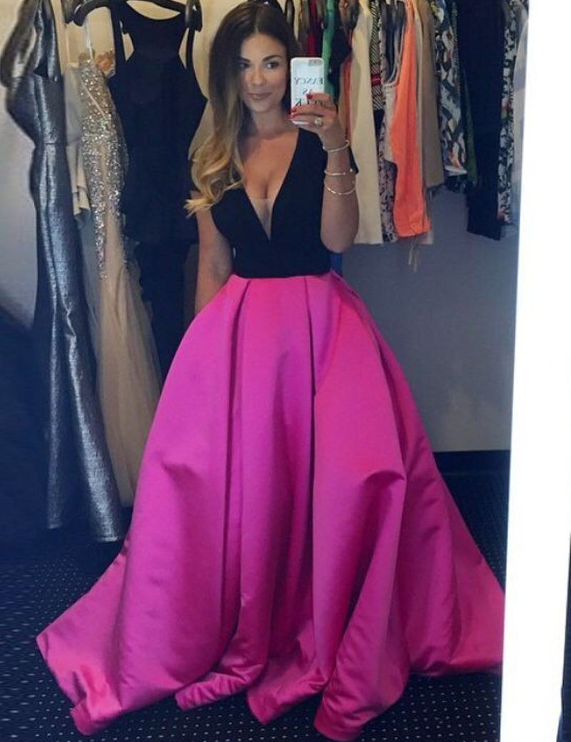 black and pink prom