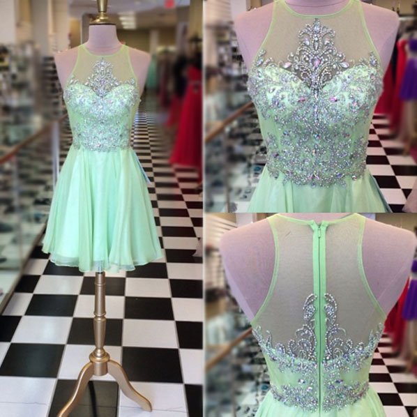 Prom Dresses,prom Gown,prom Dress Short,prom Dress Sage Green,prom Dress See-through,homecoming Dress,formal Dress,evening Dress,custom Plus Size