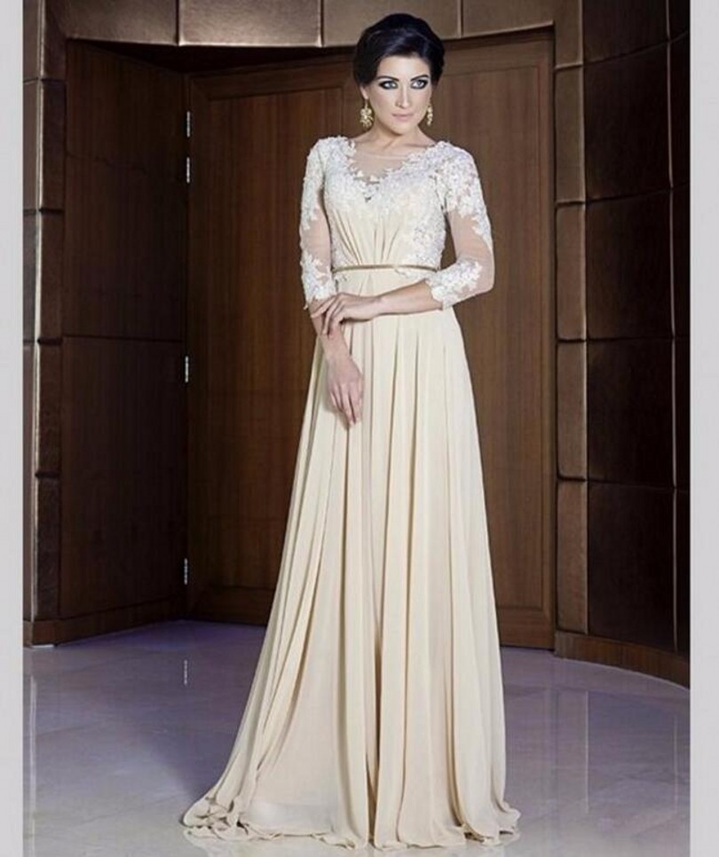 Prom Dress Prom Gown Champagne Prom Dress Lace Prom Dress Prom