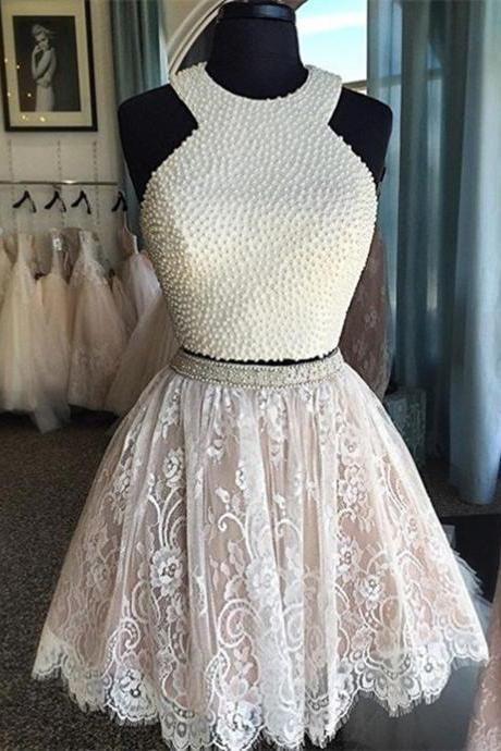 Lace Homecoming Gown,tulle Homecoming Gowns,white Homecoming Dress,ball Gown Party Dress,short Prom Dresses,lace Formal Dress For Teens,