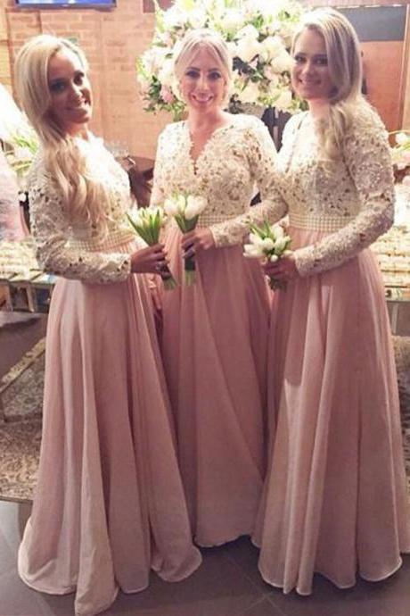 ivory lace bridesmaid dresses
