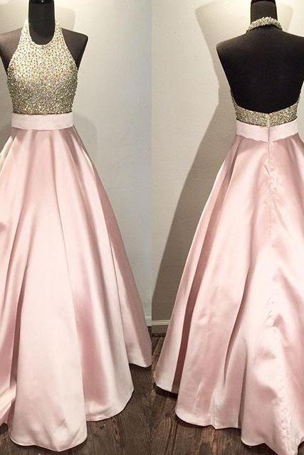 Prom Dress Pink,Backless Prom Dress,Prom Dress Halter,Prom Gown,Celibrity Dress,Cheap Prom Dress,Homecoming Dress, 8th Grade Prom Dress,Holiday Dress,Evening Dresses,Evening Dress Long,Pink Evening Dress,Formal Dress,Homecoming Dresses Red, Graduation Dress, Cocktail Dress, Party Dress