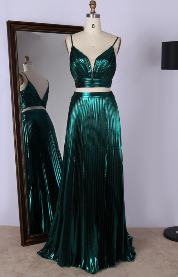 Two Piece Dark Green Charmuse Prom Dress 2023 Formal Evening Gown On Luulla Two Piece Dark Green Charmuse Prom Dress 2023 Formal Evening Gown On Luulla